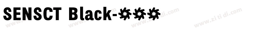 SENSCT Black字体转换